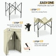 thumbnail image 5 of EAGLE PEAK Flex Compact 4x4 Pop-up Canopy Privacy Dressing Room,Cream, 5 of 9