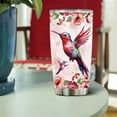 thumbnail image 4 of Hummingbird Tumbler 20oz Cute Animal Gift for Women, Girls Who Freaking Love Hummingbirds Lovers Perfect Birthday Christmas Valentine Wife Daughter Insulated Stainless Steel Coffee Cup with Lid, 4 of 7