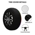 thumbnail image 2 of Vsdgher Rainbow Glitter for Spare Tire Cover, Tire Wheel Protector Wheel Cover Fit for Truck,Trailer,RV,SUV,Camper and Most Vehicle-17 inch, 2 of 6