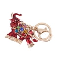 thumbnail image 1 of 1 llavero de elefante con diamantes brillantes, bolso creativo, colgante de metal para mujeres y hombres, decoración (rojo), 1 of 4
