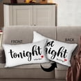 thumbnail image 3 of Funny Bridal Shower Gift for Bride Pillow Cover,Tonight Not Tonight Pillow case 12 x 20 Inch, Bridal Shower Gifts, Funny Bridal Party Gifts Cushion Cover for Sofa Couch Bed, 3 of 5