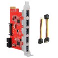 thumbnail image 2 of Gwong Electrónica Convertidor de adaptador de tarjeta PCI E PCI E PCI P Puertos USB 3.0 con conector SATA de 20 pines, 2 of 6