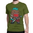 thumbnail image 1 of Camiseta Punk Domo Kun para hombre y mujer, diseño de dibujos animados, color marrón, Domo, algodón puro, manga corta, cuello redondo, ideal como regalo., 1 of 6