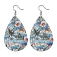 thumbnail image 4 of Pendientes de piel sintética ligeros de 48 colores para mujer, estilo 02-11, 4 of 5