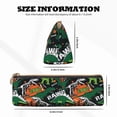 thumbnail image 4 of Naloa Dinosaur Skeleton Print Leather Pencil Case - Portable Big Capacity Pencil Pouch Organizer Bag Stationery Bag for Work & Office Pencil Pen Case, 4 of 5