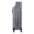 thumbnail image 4 of Sost 5-Shelf Wood Shoe Cabinet for 12 Shoes, Distressed Gray and Black Finish, 4 of 7