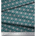 thumbnail image 3 of Soimoi Velvet Fabric Dot & Ogee Damask Printed Craft Fabric by The Yard 58 Inch Wide, 3 of 3