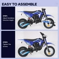 thumbnail image 4 of Naipo  Electric Dirt Bike with 36V 6Ah Lithium Battery , 300W Brushless Motor,14MPH & 3-Speed Modes Motorcycle  for Kids  Height 3.6-4.9Ft, 4 of 13