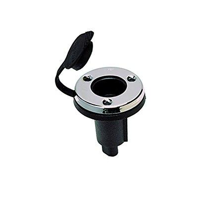 Stainless//Black Perko 1045P0SDP 2-Pin Plug-in Type Base