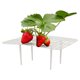 thumbnail image 3 of Soporte para fresas, estante para plantar, estante para canal en maceta, jardinería doméstica, estante para verduras, bandeja tridimensional cuadrada anti-podredumbre para frutas - blanco, 3 of 5