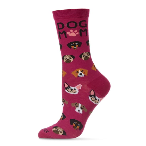 MeMoi Dog Mom Frenzy Bamboo Blend Crew Sock - Mens - Male
