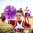 thumbnail image 7 of LINLIN Pom Poms Cheerleader 2 Pieces Metallic Cheerleading Pompons Flower Ball, Aerobics Cheerleading Pom Poms, for Sports Dance Cheerleading Pompons Plastic, 7 of 7