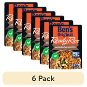 (6 pack) Ben's Original Ready Rice Mushroom Risotto Flavored Rice, Easy Dinner Side, 8.5 oz Pouch