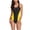 Yellow, variant on One Piece Swimsuit for Women One-Piece Stripe Print Swimwear Swimsuit Bikini Swimming Beachwear