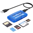 thumbnail image 1 of Lector de tarjetas Writer OneFavor SmartMedia USB All-in-1 Azul, 1 of 7