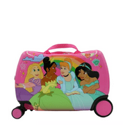 Disney Princess Girls Ride On Luggage Pink