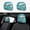 Almond Blossoms Blue Sky, variant on 2 Pack Turquoise Peonies Universal Car Headrest Cover Elastic,Cute Stylish Car Seat Head Rest Cover Protector,Interior Front & Rear Seat Headrest Pads Decor for Cars SUV Auto