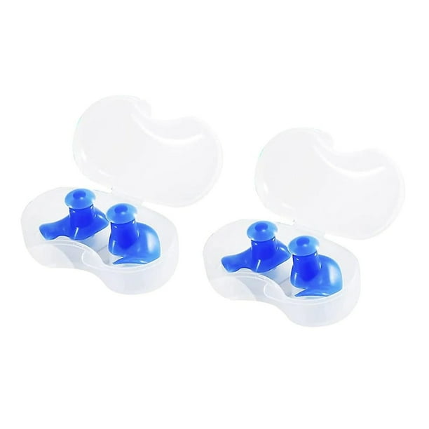 Solución de protección auditiva, tapones para los oídos de silicona suave con forma ergonómica para natación de adultos, colores brillantes para una fácil identificación en deportes acuáticos