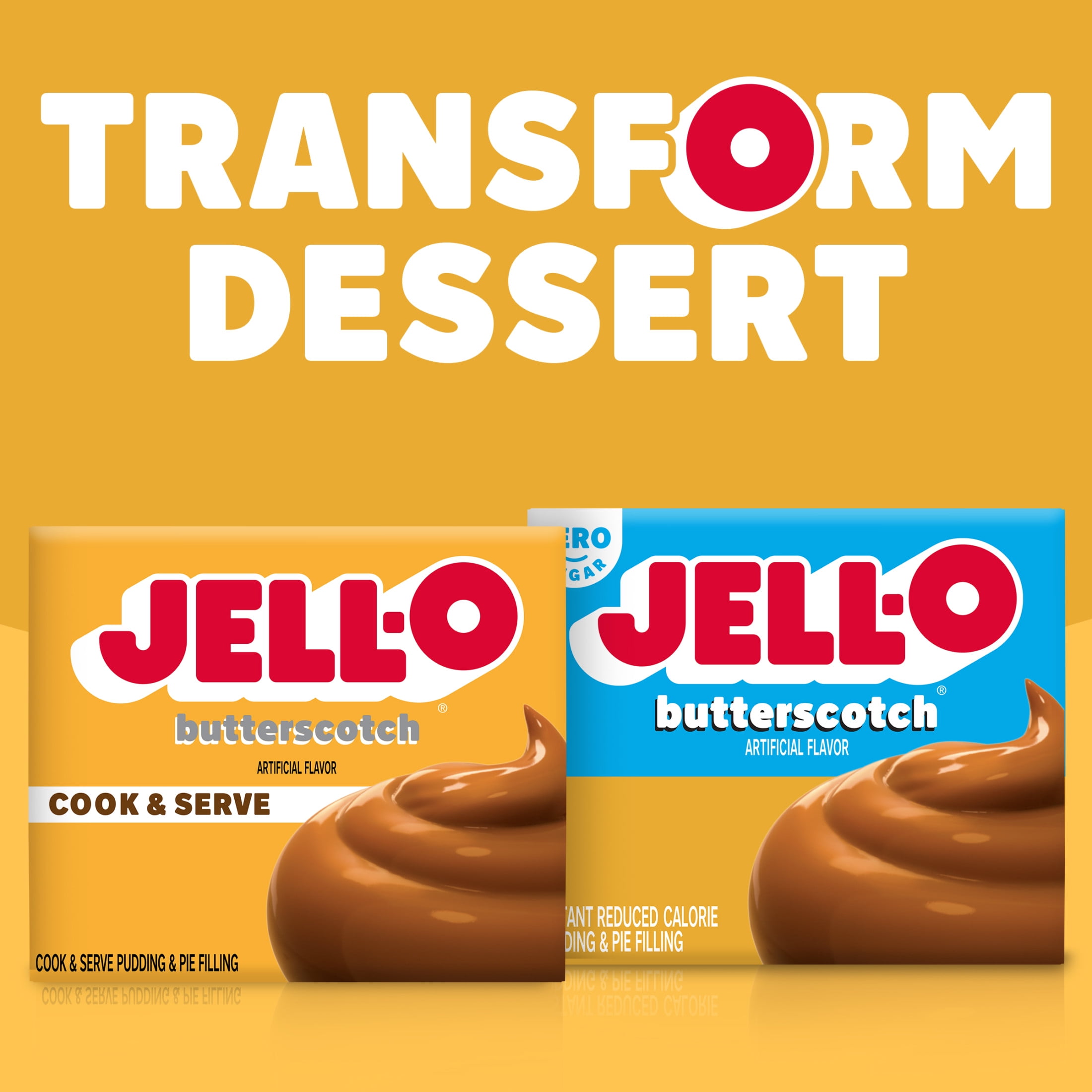 (7 pack) Jell-O Cook & Serve Butterscotch Pudding & Pie Filling Mix, 3.5 oz Box