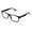 Black, variant on Large Men Premium Rectangular Reading Glasses Optical Frame Reader Spring Hinge