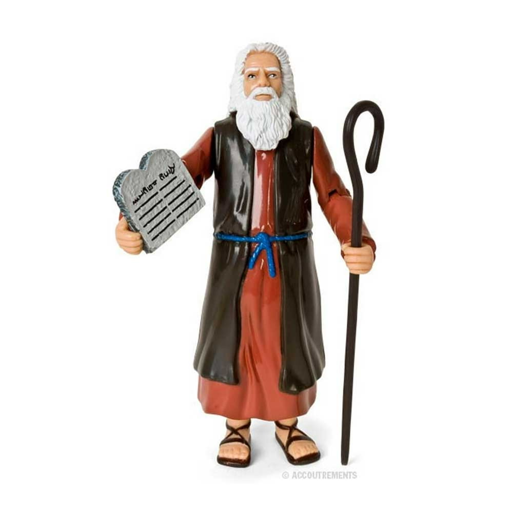 Moses Action Figure Genesis Bible Character Ten Commandments Stone