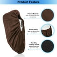 thumbnail image 4 of Uxcell Shoe Covers, 1 Pair Reusable Thickened Shoe Protector Covers for Home Indoor, Brown, 4 of 6