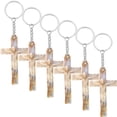 thumbnail image 1 of unbranded 6Ud Llavero Cruz Multicolor Diseñado Para Decorar Llaves Carro Y, 1 of 7