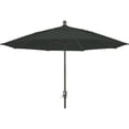 thumbnail image 1 of 9' Oct Home Patio Umbrella 8 Rib Crank Champagne Bronze with Black spun acrylic canopy, 1 of 4