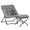 grey Chair, variant on X-Large Saucer Chair, Comfy Oversized Folding Chair, Faux-Fur Reading Chair for Teens, Adults, Foldable Accent Lazy Chair, Metal Frame Lounge Chair for Living Room, Bedroom, Dorm, Grey