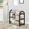 thumbnail image 4 of 3-Tier Shoe Rack Black Storage Shelf 18x15x7 Inch for Campus Apartment Entryway Dorm Room Organization, 4 of 6