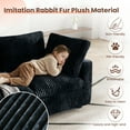 thumbnail image 5 of Modular Sectional Sofa,Oversized U Shaped Sofa with Ottomans,Plush Deep Seat Cloud Sofa Couch for Living Room,Apartment,Couch Cushion Covers Removable(Black,4 Seat with 2 Ottomans), 5 of 13