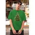 thumbnail image 3 of Old Glory Mens Cats In Christmas Tree Short Sleeve T Shirt, 3 of 6