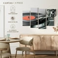 thumbnail image 5 of Elephant Stock Vinyl Record Player Wall Art - Horizontal Multi Panel Canvas - Living Room Wall Decor - Music Multi Panel - Silver And Black Decor - 52" x 32", 5 of 8