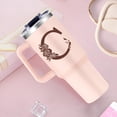 thumbnail image 2 of Monogrammed 40oz Tumbler with Handle for Women, Personalized Birthday Gifts for Women,Initial Cups for Woman Pink Letter C,Customized Gifts for Female Lady Gift for Mothers Day Christmas, 2 of 7