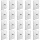 thumbnail image 1 of Self-Adhesive Screw Hooks, 20pcs Waterproof Wall Hooks for Bathroom Kitchen, No Drill Stainless Steel Wall-Mounted Hooks, 1 of 5