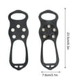 thumbnail image 3 of JLFNYA 5 Studs Ice Cleats for Shoes and Boots,Ice Cleats Snow Traction Cleats Crampons for Shoe and Boots Non-Slip Overshoe for Walking On Snow and Ice Rubber Walking Cleats Anti Slip Crampons, 3 of 8