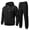 Black01, variant on Dwelliawo Men's Tracksuit 2 Piece Hoodie and Sweatpants Solid Color Full Zip Casual Pullover Hoodies Joggers Running Pant Set Relaxed Fit Winter Suits with Pockets Wine M