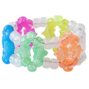 Hello Hobby Pony Bead Mix, Glow in the Dark, 240 Pieces, Plastic Craft Beads for Jewelry Making and DIY Projects