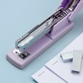 thumbnail image 3 of enjoywould Small Stapler Anti-slip Efficient Labor-saving Macaron Color Portable Medium Size Multi-functional Student Stapling Tool Office Supplies, 3 of 10