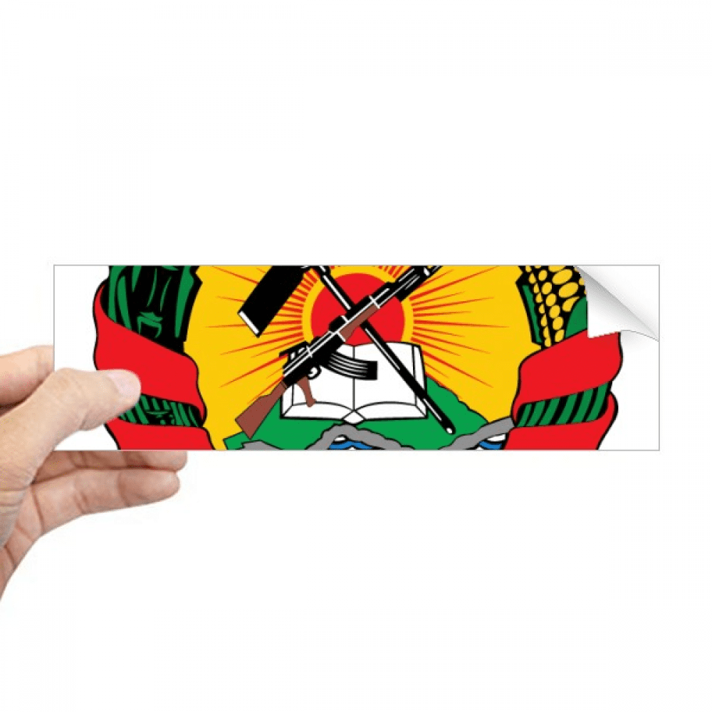 Mozambique Africa National Emblem Rectangle Bumper Sticker Notebook