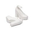 thumbnail image 2 of Women's Round Toe Platform Mary Janes Chunky Heels Pumps, 2 of 8