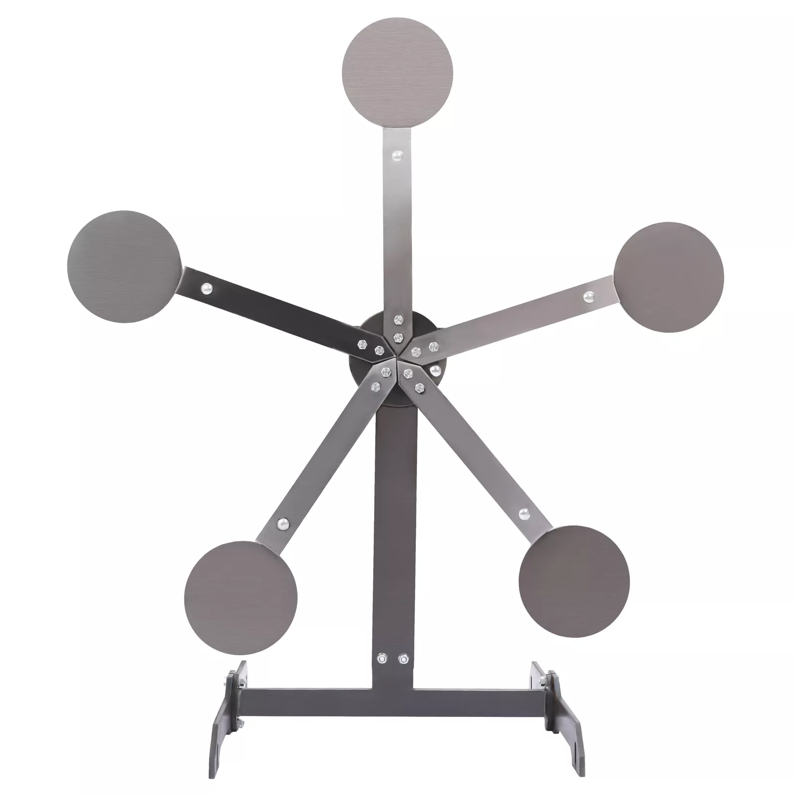 Kojem Portable Metal Target Stand Steel Shooting Target 8" Paddles Steel Anti-Rust Oil
