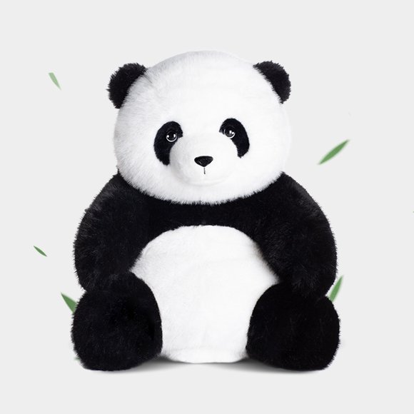 Jouet en Peluche Panda, Huahua de Cinq Mois, Assis, Poupée Panda Géante Réaliste Poupées