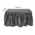 thumbnail image 3 of Hariumiu Kitchen Disposable Table Skirt Washable PEVA Decorative Waterproof Desk Dress Cover for Parties, Weddings, and Home Decor - Easy to Clean and Install, with High Stickiness, 28x167", 3 of 10
