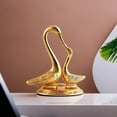 thumbnail image 5 of Swan Pair Showpiece | Pair of Kissing Duck | Swan Showpieces for Home Decor | Showpiece for Office Desk, Living Room, Bedroom | Decorative Accents, Gifting Items | Brass Showpieces- 5 Inch, 5 of 5