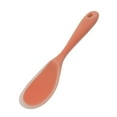 thumbnail image 7 of 8.9" Silicone Soup Ladle Spoon Wood Hand Restaurant Kitchen Scoop Utensil Cooking Supplies Coral Pink, 7 of 7