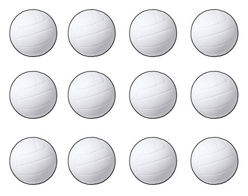 beistle-12-piece-volleyball-cutouts-13-5-white-black-walmart