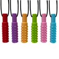 thumbnail image 4 of 10pcs Baby Silicone Teether Kids Chew Necklace Sensory Chewy Pendant Oral Motor Toys Therapy Tools for Autism chidren's goods, 4 of 5