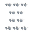 thumbnail image 1 of Sonducket Gafas de sol hexagonales de moda, montura ligera, lentes polarizadas, gafas de sol cuadradas pequeñas unisex, plateadas, blancas, plata blanco plataC4 10Conjunto, 1 of 6