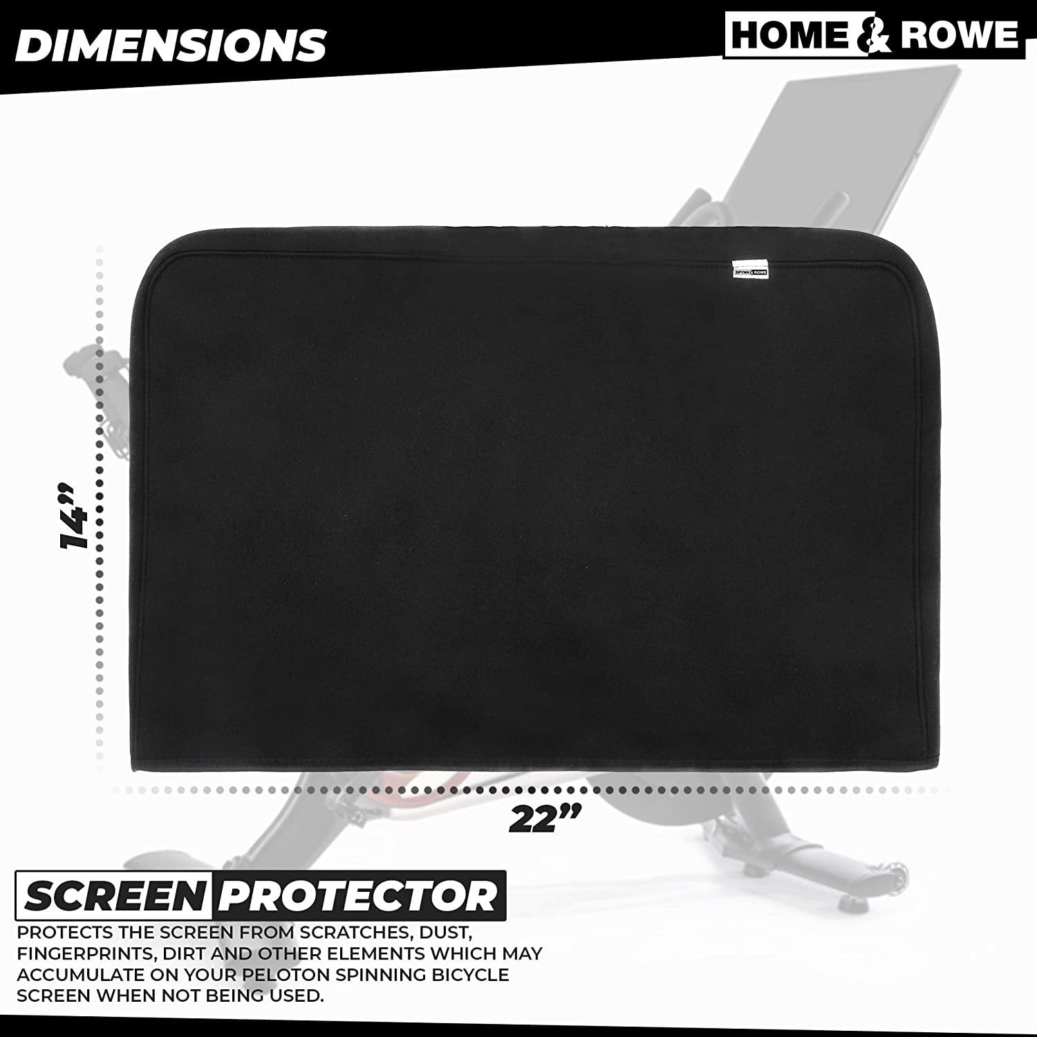 Not Peloton Bike Screen Protector Easily Fits Over the Screen of the Original Peloton Bike Neoprene Screen Cover for the Peloton Exercise Bicycle 